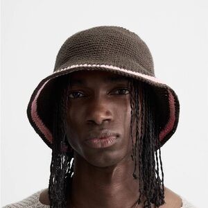 Crochet band bucket hat Zara